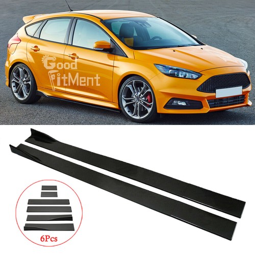 Glossy black side skirts - glossy,